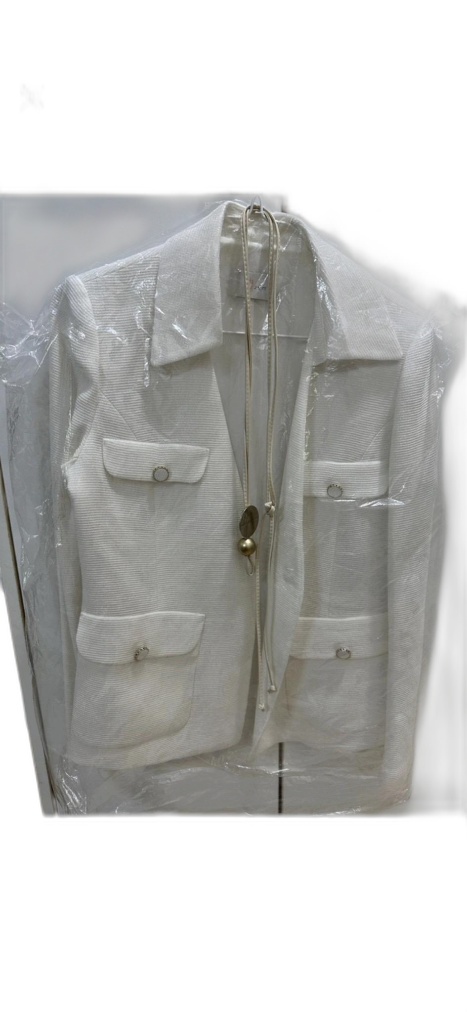 JJ지고트 플랩 포켓 브이넥 칼라 자켓