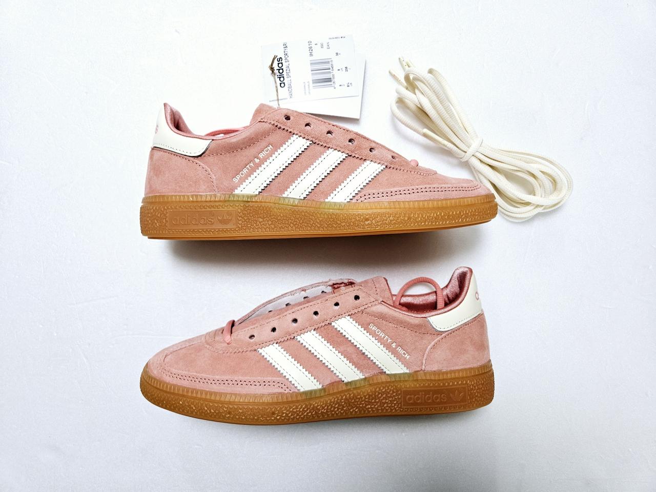 [230 235] 아디다스 x 스포티앤리치 스페지알 핸드볼 크림 화이트