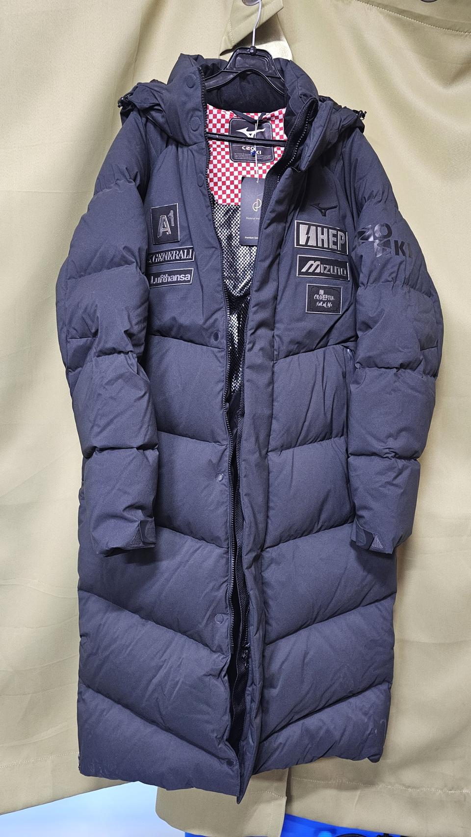 미즈노 스키 구스다운 롱패딩