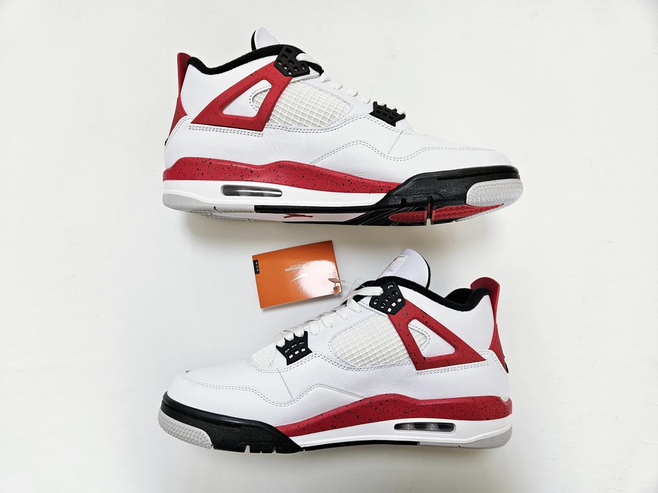 [285] 나이키 조던4 레트로 레드 시멘트 미시착 새상품