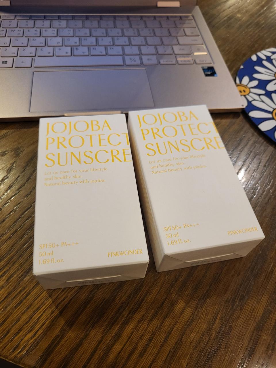 새상품 핑크원더 선크림50ml