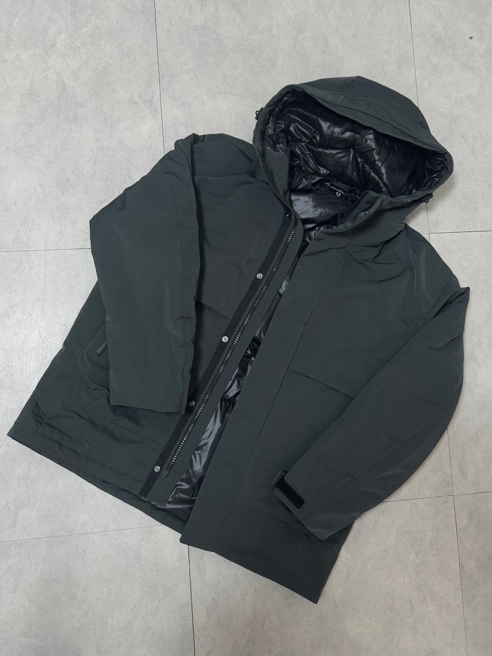 유니클로 질샌더 하이브리드 다운파카