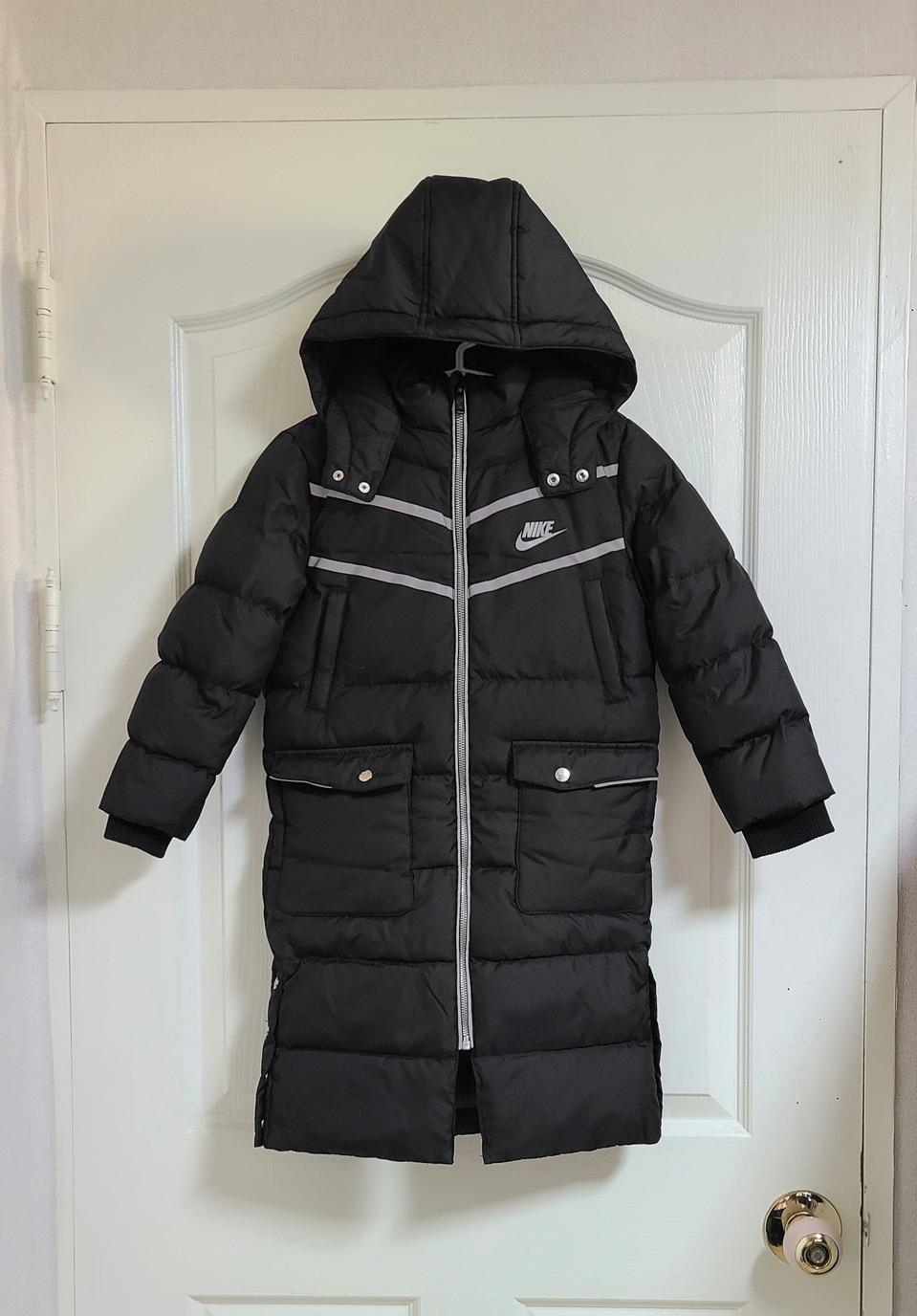 정품 나이키키즈 피나클 리버서블 덕다운 롱패딩(110/5-6살용)