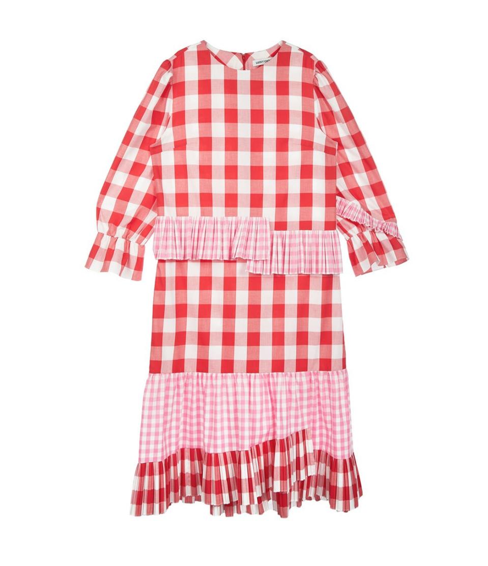 럭키슈에뜨 체크 원피스 36