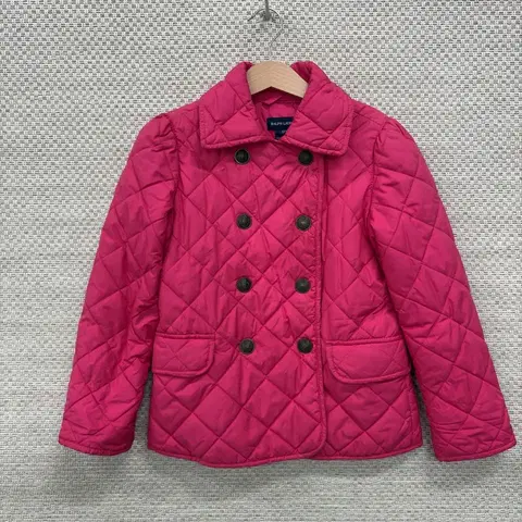 폴로 랄프로렌 키즈 핑크 누빔 퀄팅 자켓 S(7) B00261