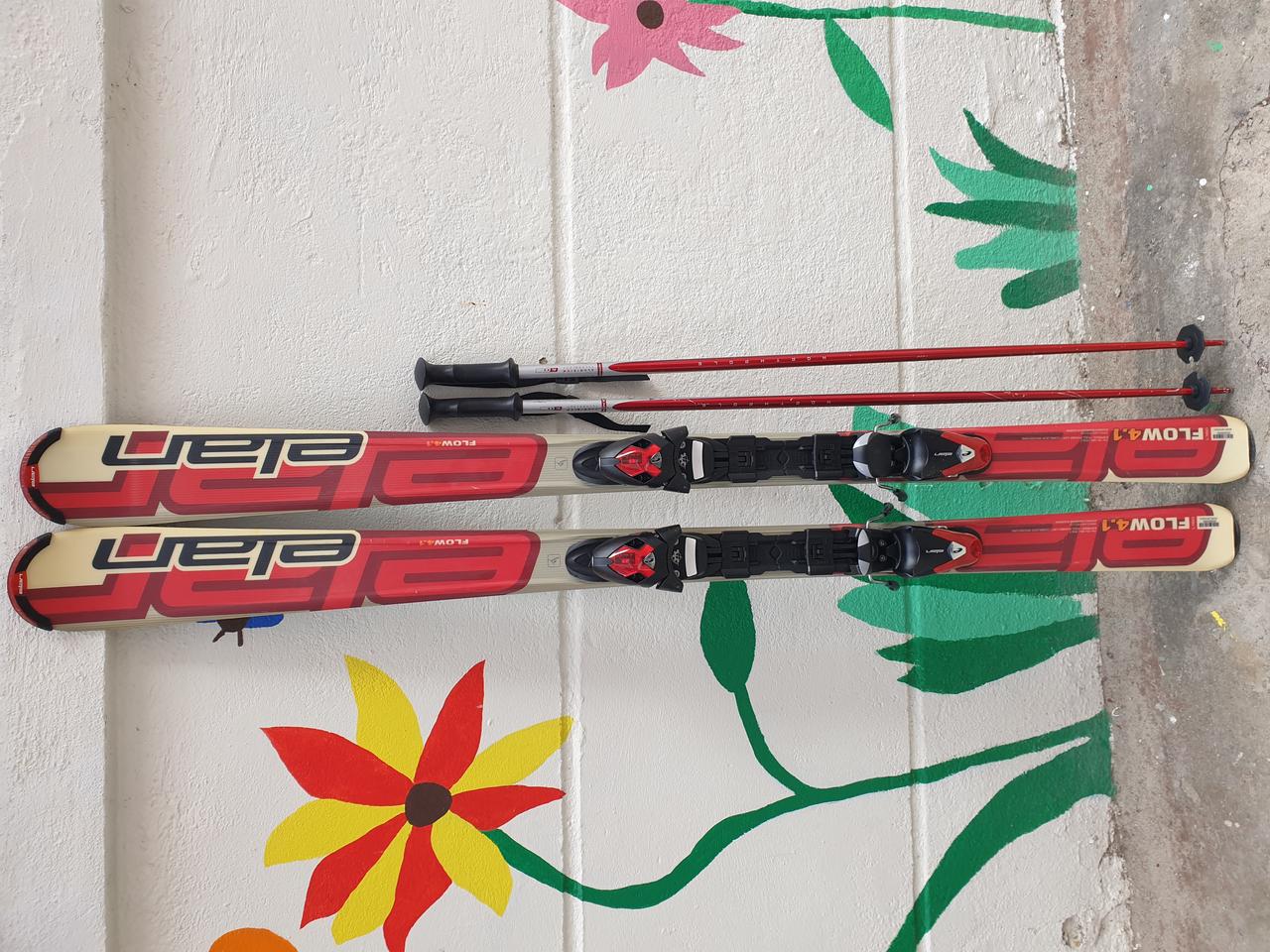 엘란 스키 플레이트(160)/바인딩/폴(115)