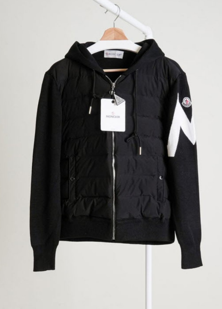 몽클레어 그래노블 니트 후드 다운 자켓