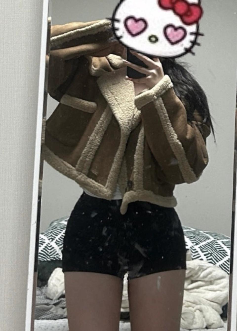 뽀글이 무스탕 자켓