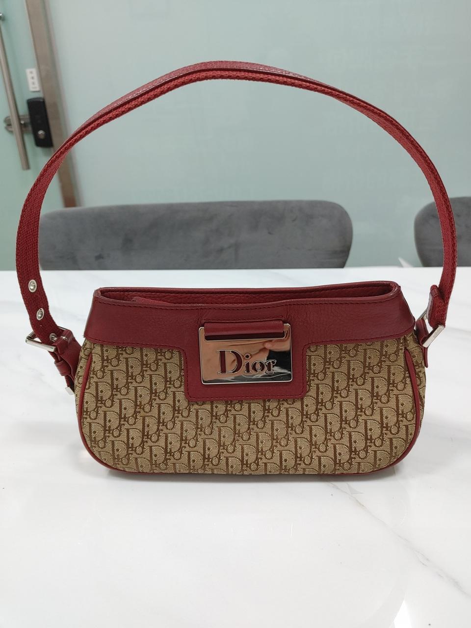 컨디션최상 정품 크리스찬 디올 레이디 오블리크 미니 토트백