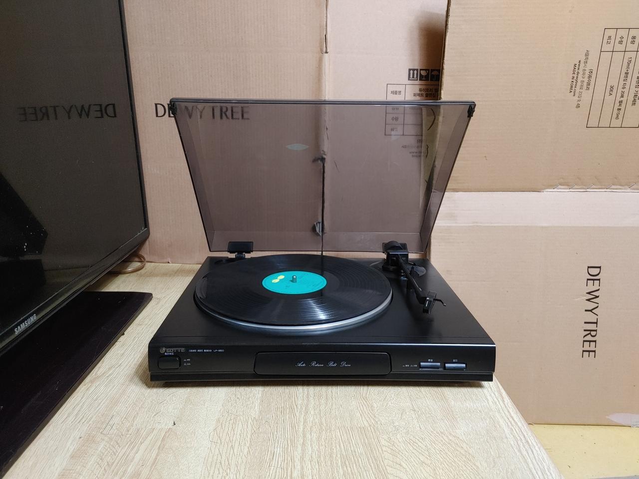 롯데 LP 턴테이블 LP-850 (오디오 앰프 음향기기 음향플레이어