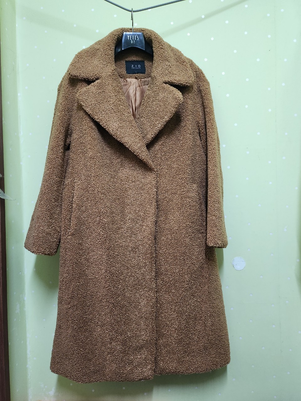 송지오뽀글이코트:L(66~77)반가슴59 상태최상 택포29000