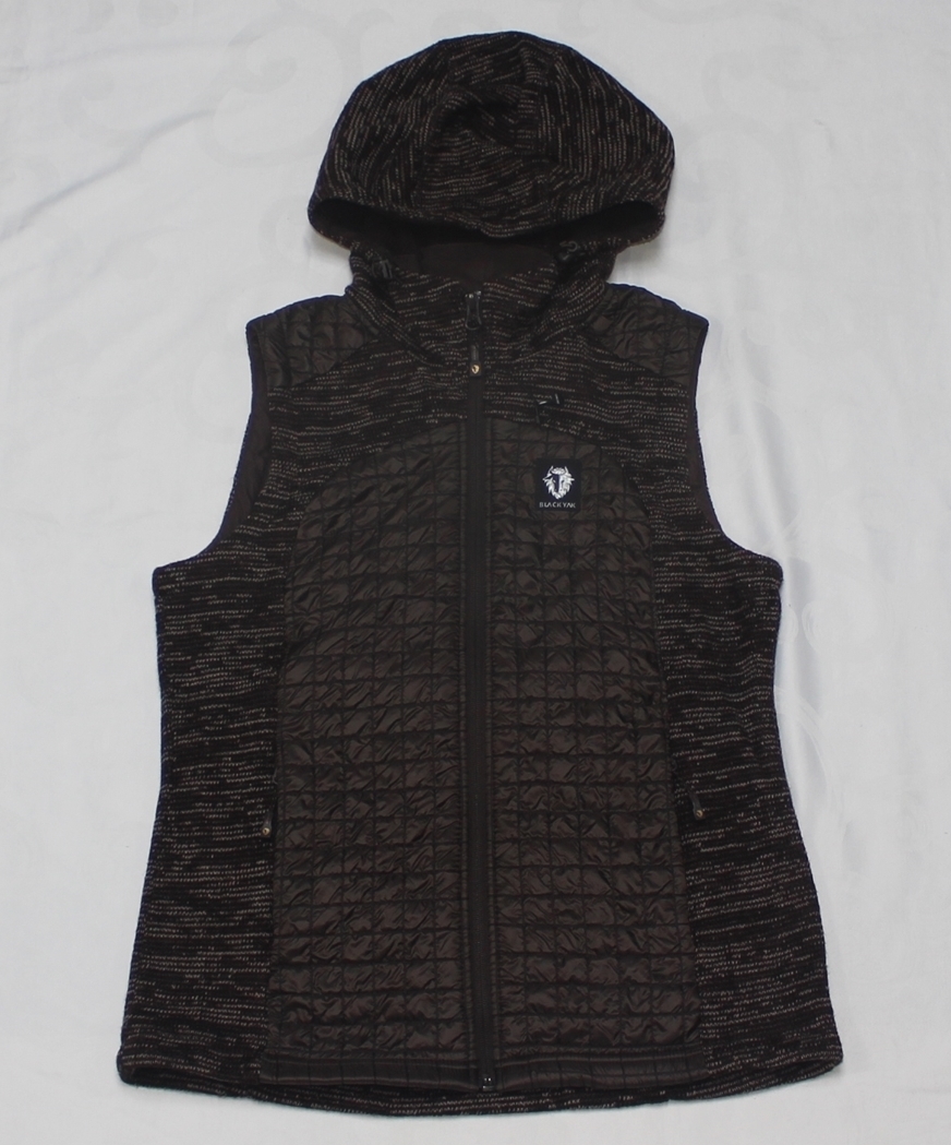 블랙야크 여성 90 모직혼방 후드 조끼 등산 깨끗/P02