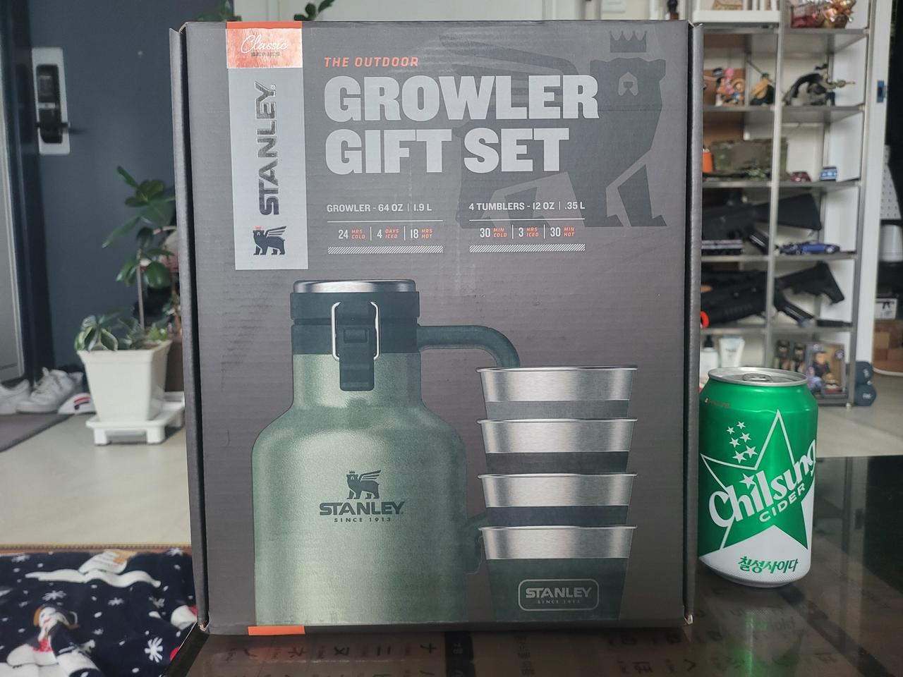 (새제품)스탠리 클래식 아웃도어 그라울러 1.9L세트