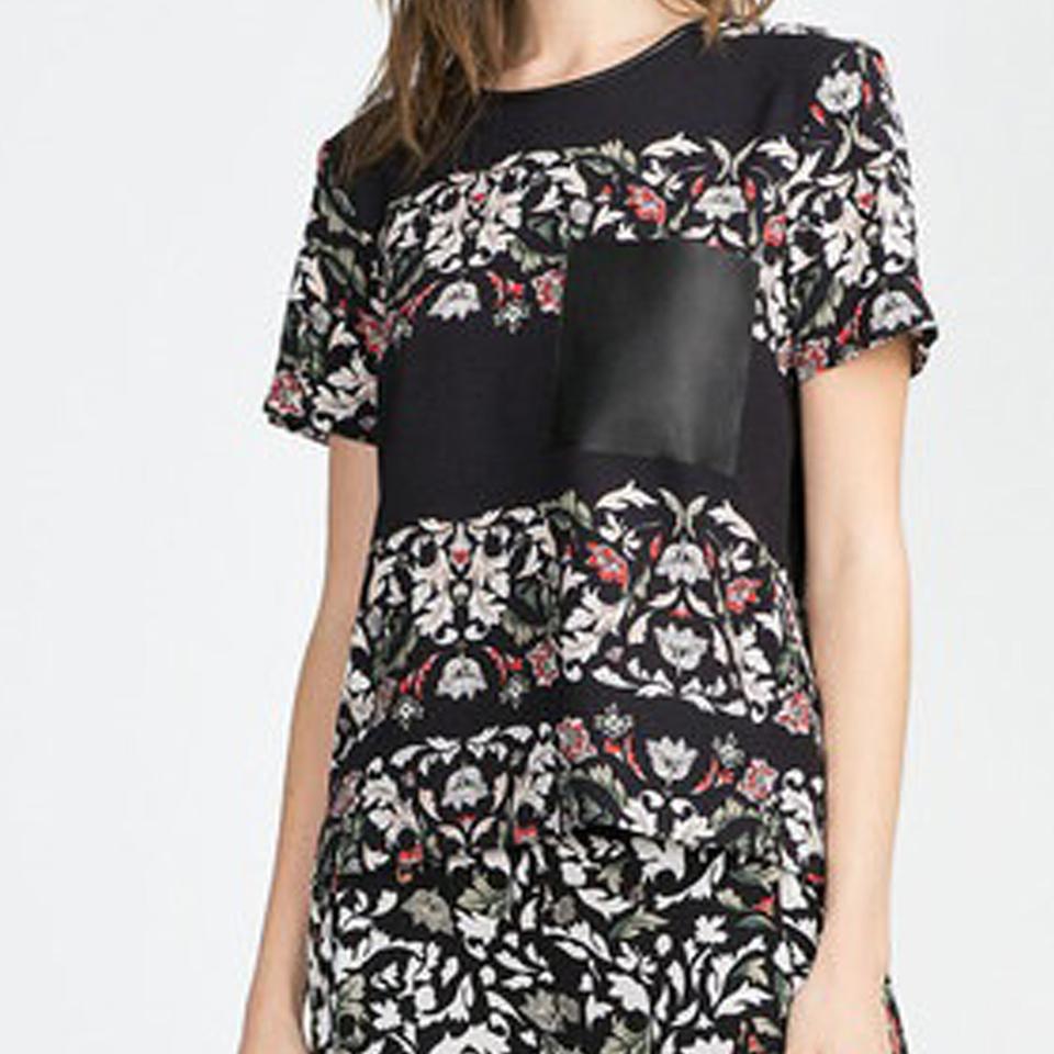 ZARA 자라 플라워프린팅 반팔탑 정가49천원