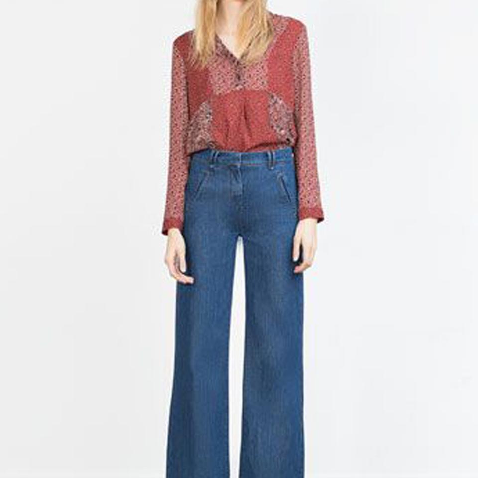 가격인하> 자라 플라워패턴 셔츠 블라우스