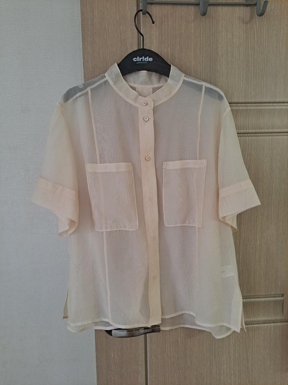 시스템 시스루 블라우스