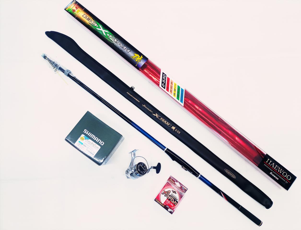 (526)해우기2호대530릴낚시대+시마노세도나4000번릴+릴줄