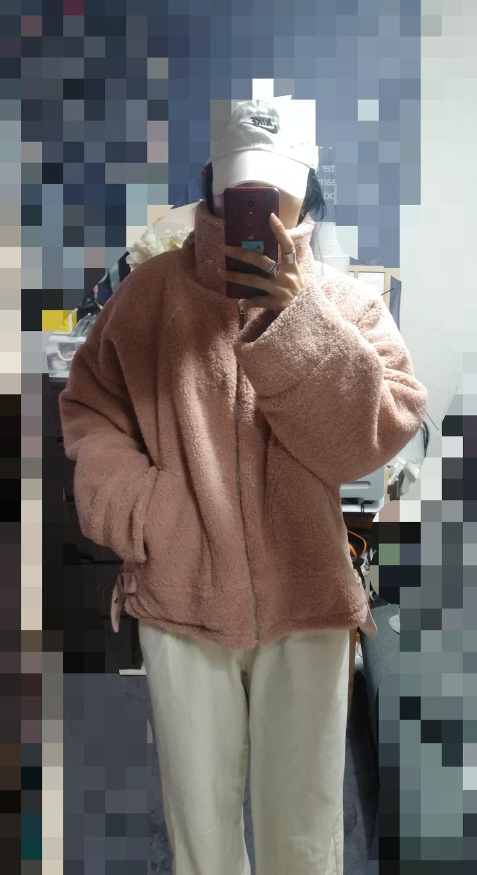 66걸즈 박스핏뽀글이자켓