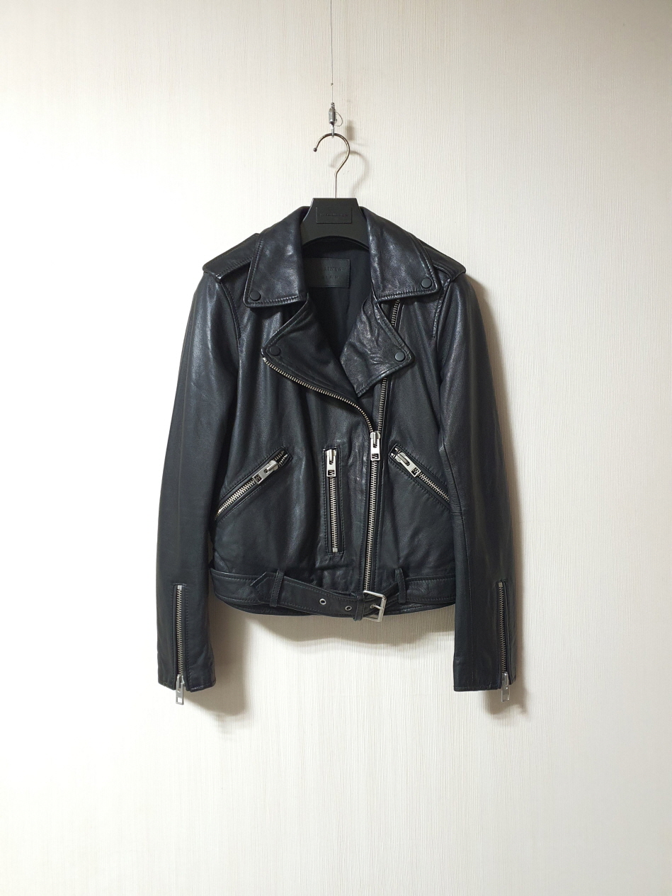 올세인츠  allsaints 램스킨 라이더 자켓 us2 eu34 사이즈 
