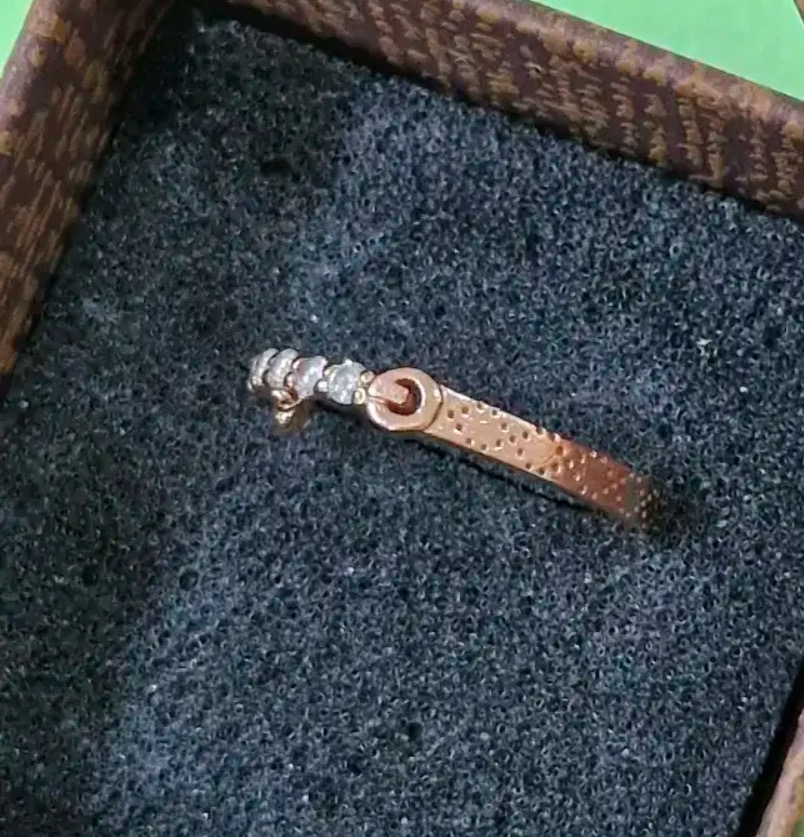 14k 딸랑이 반지