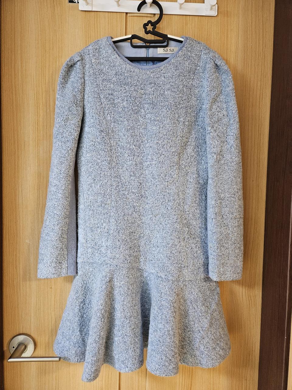 한섬 SJSJ 하늘색 원피스