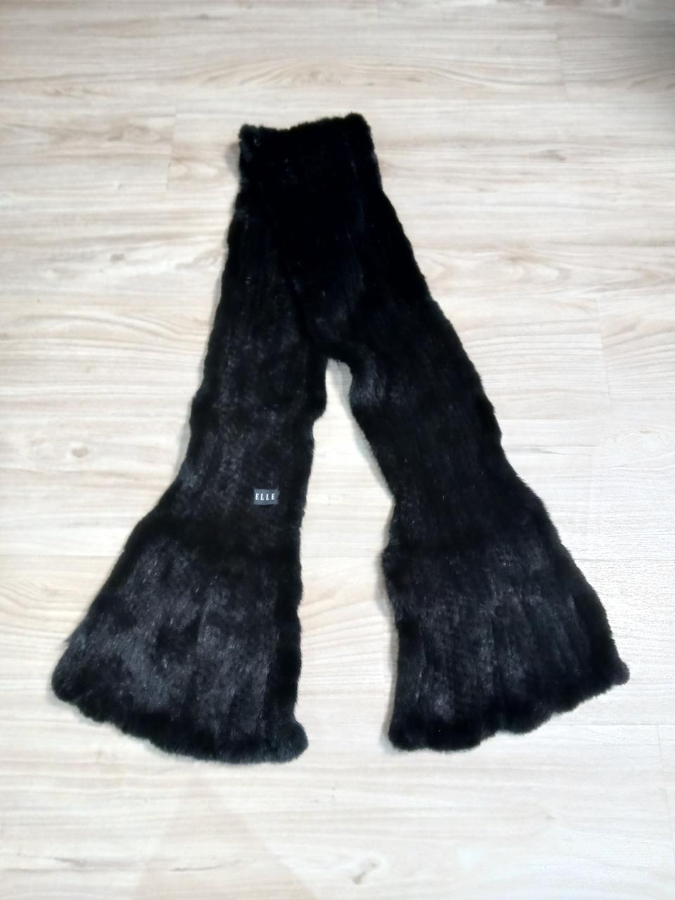 엘르 니팅 밍크 목도리