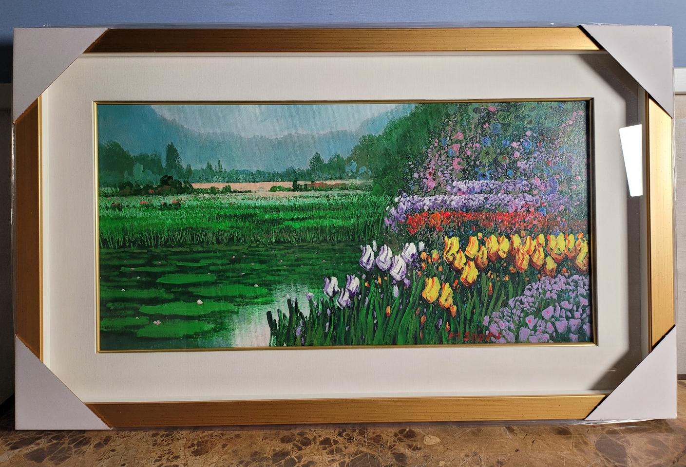 황리순 유화 그림액자