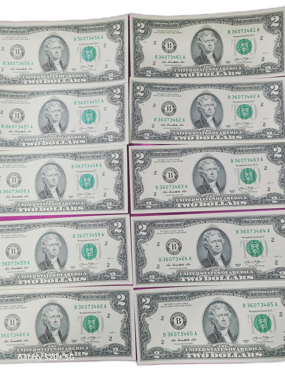 행운의2달러 10연번