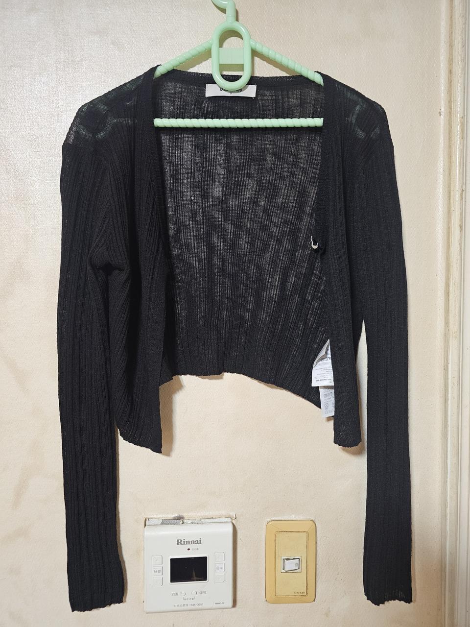 시스루 니트숄더 가디건 S사이즈