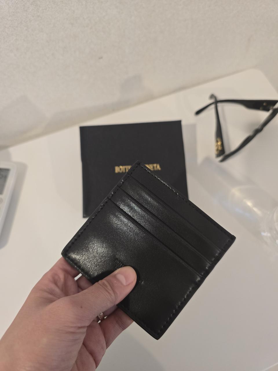새상품 천연가죽 보테가 스타일 카드지갑