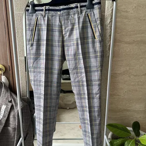 블랙브라운 남성바지