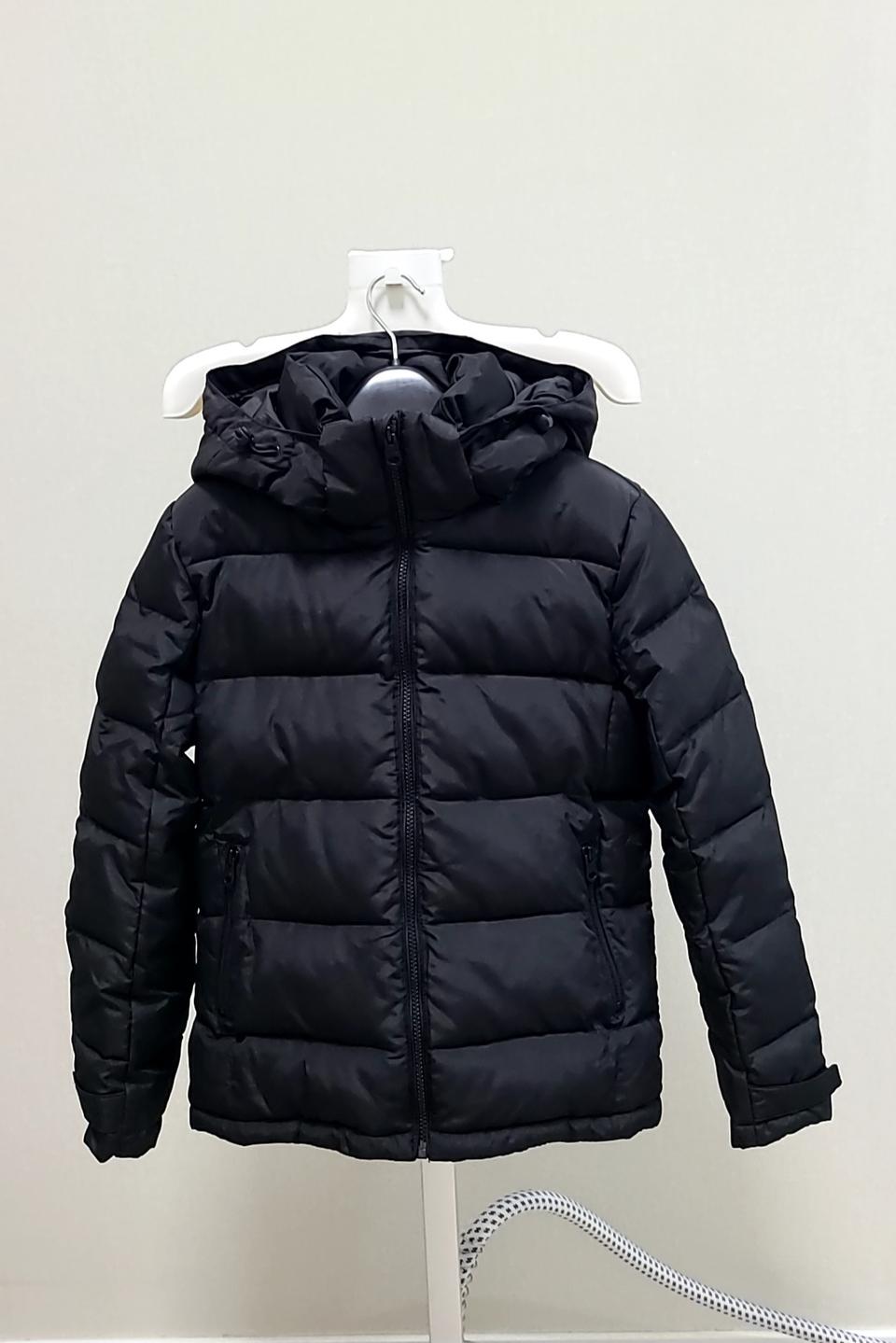 여성 패딩점퍼 XS(55), 미사용,  검정