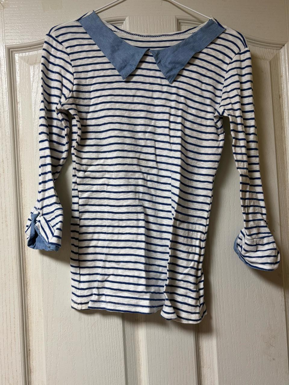 스트라이프티셔츠 긴팔티 단가라티 슬림핏 날씬티 4455사이즈 줄무늬티