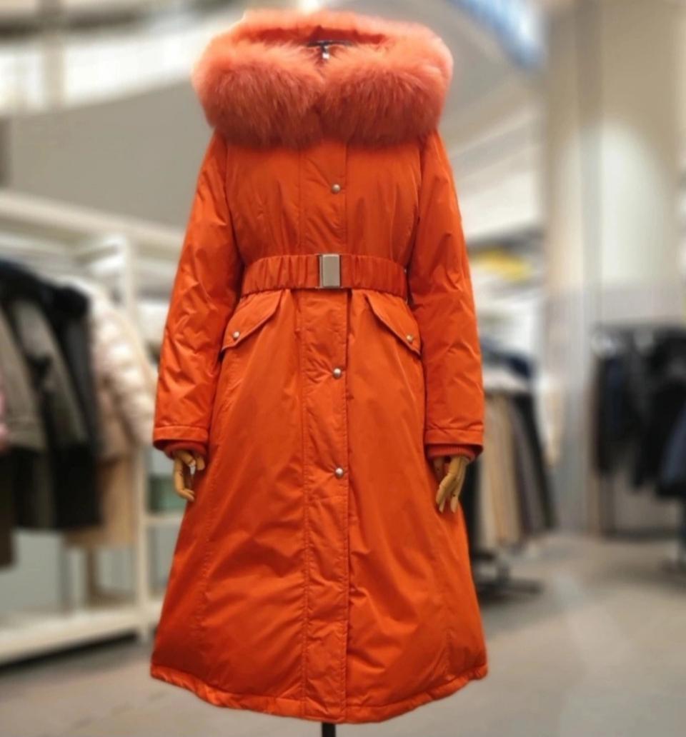 칼라거펠트 롱구스다운 폭스롱패딩55(새상품)