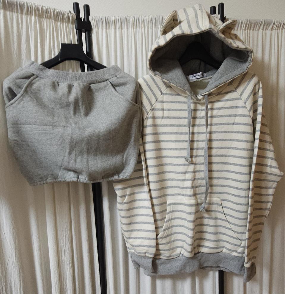 새상품))기모치마셋업