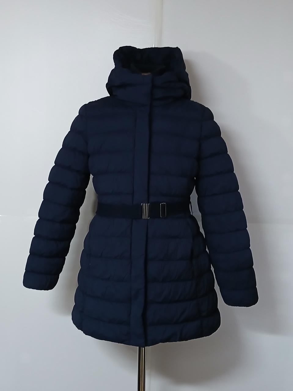 55)라코스테 벨트 울혼방 네이비색 다운패딩 거위털패딩점퍼