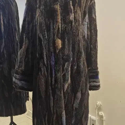 진도 롱 모피코트