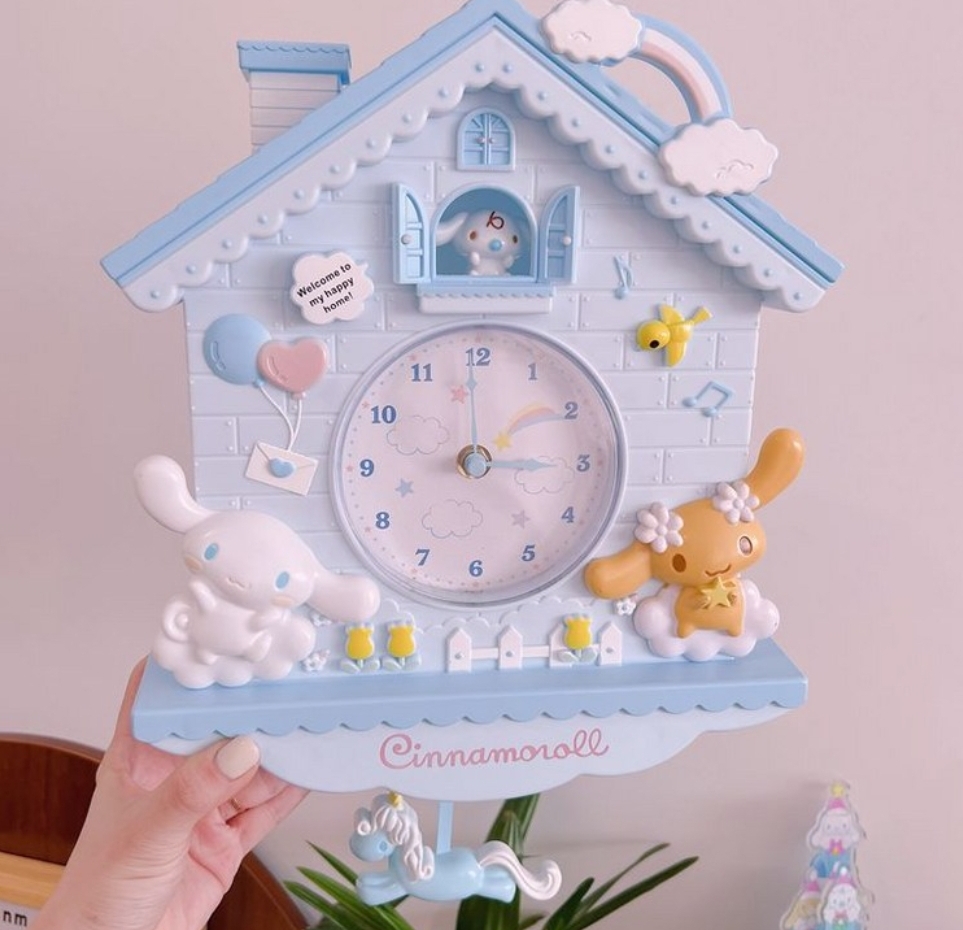 산리오 벽시계 시나모롤 인테리어 시계 (새상품)
