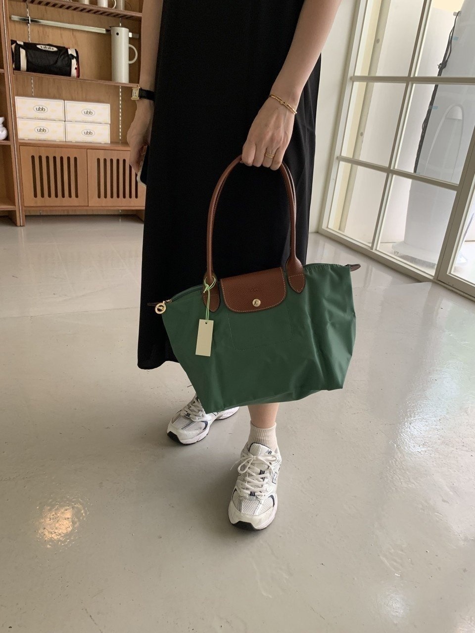 롱샴 클래식 그린 미듐