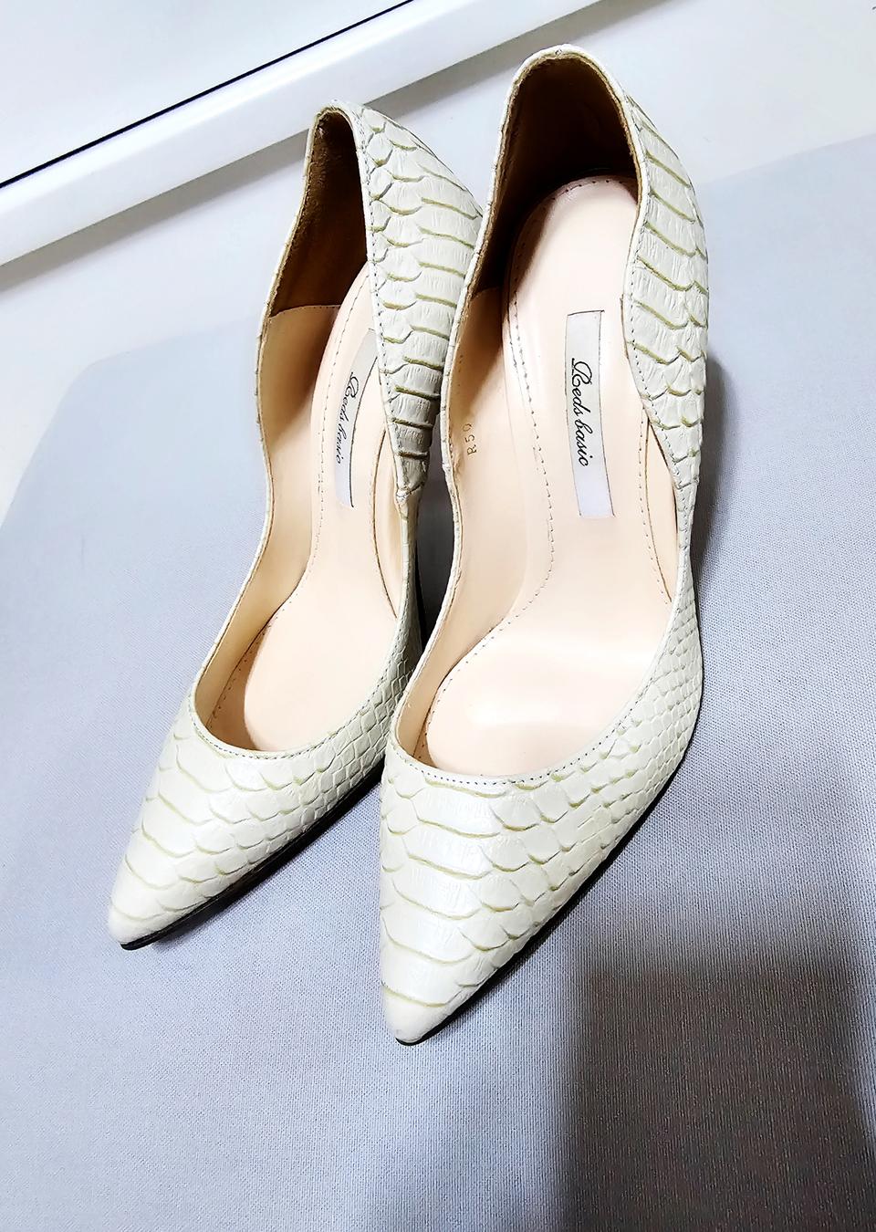 국산파이톤필스틸레토힐구두