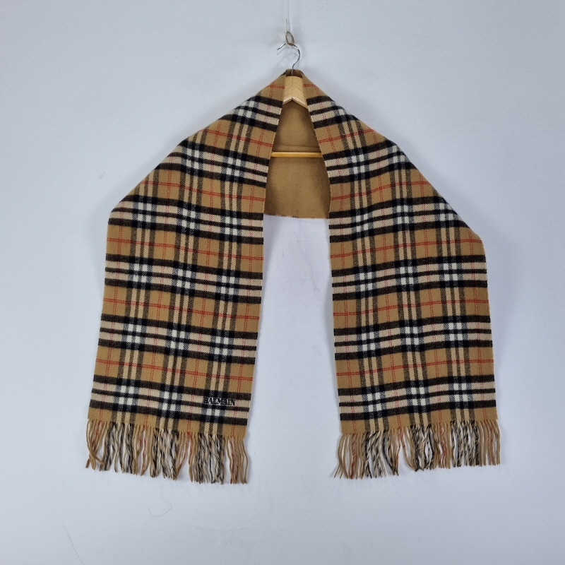 공용 명품느낌 베이지 체크 머플러 Z5980