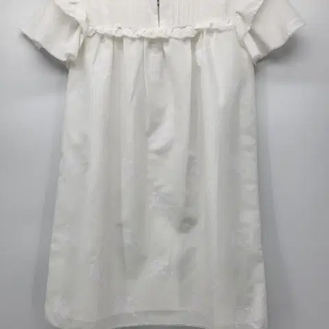 버버리 아동 EKD 프린트 코튼 원피스 6Y 화이트 8073305