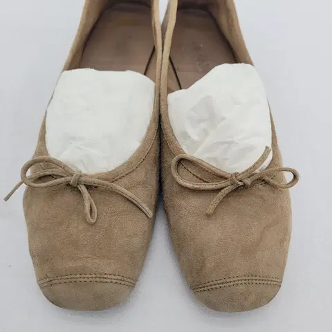 흐꺙 하모니 레드 스웨이드 발레리나 플랫슈즈 37 (235~240)