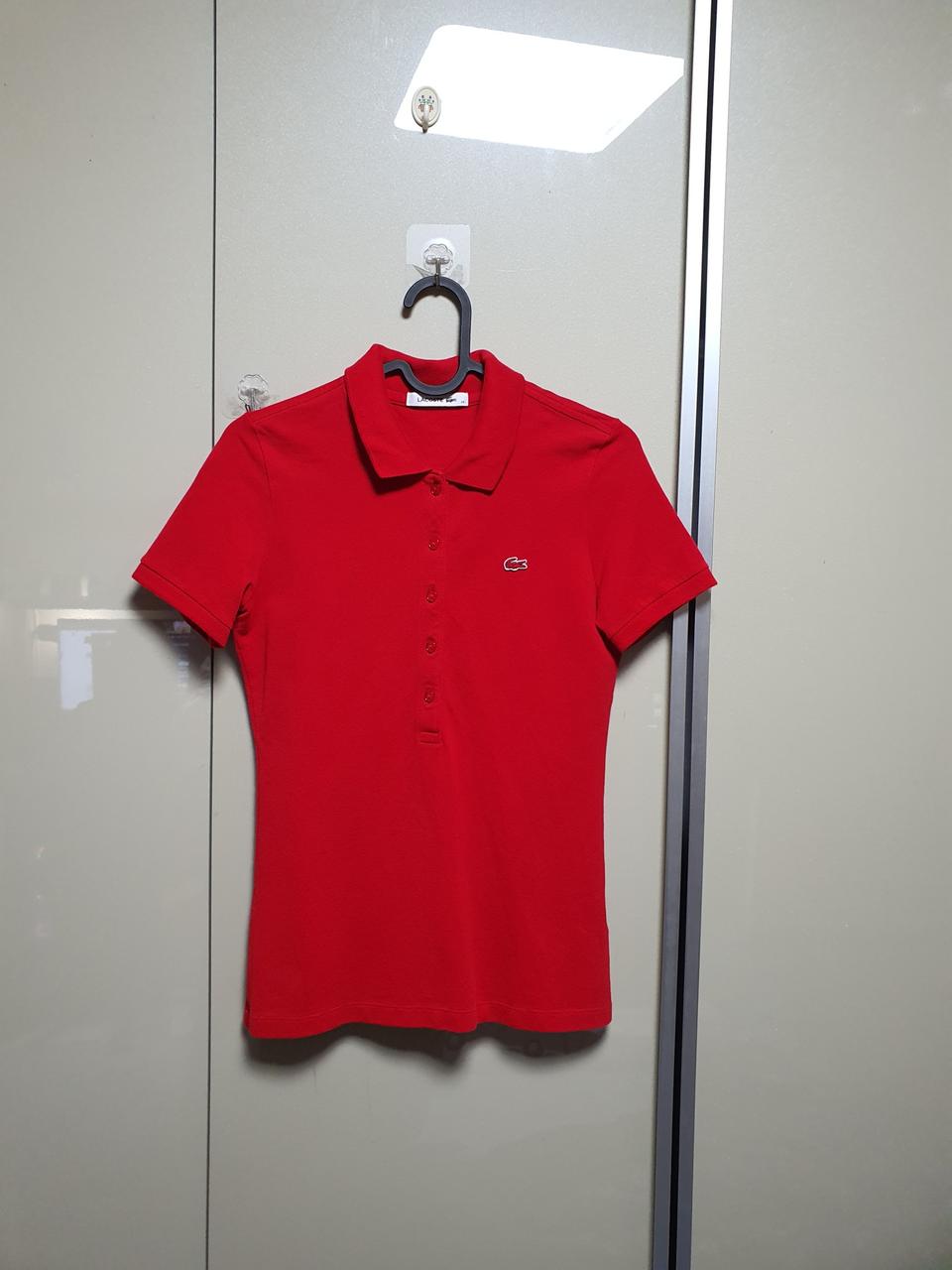 라코스테 여성 슬림핏 피케티셔츠(44~슬림55)  ♡4