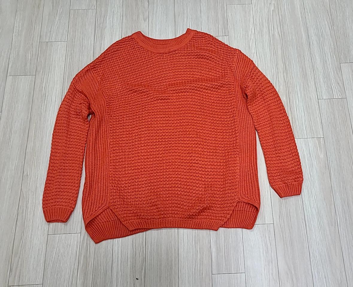 자몽색 니트 free(55-66), 미사용