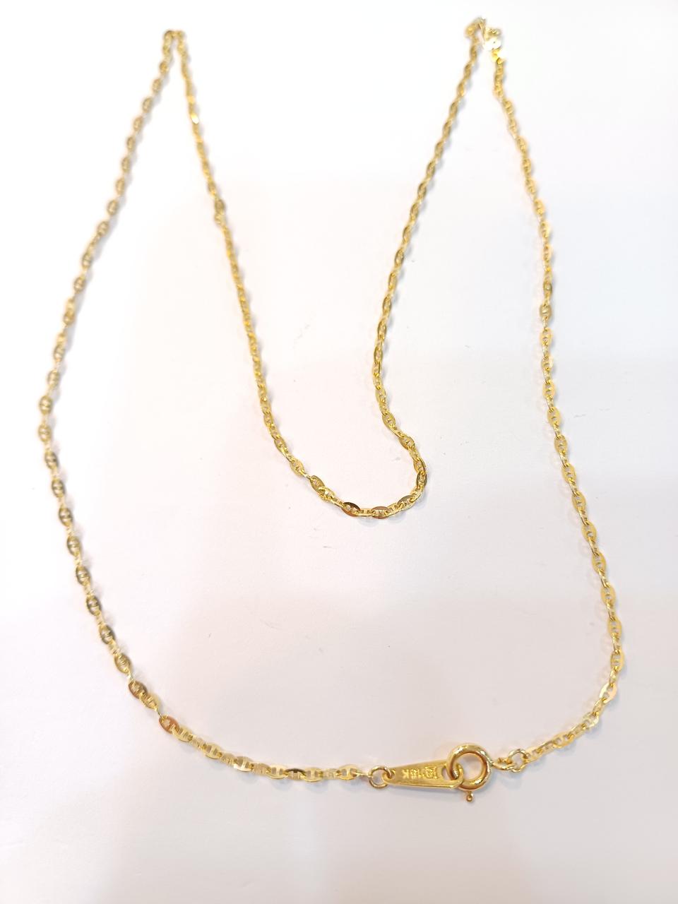 18k  50cm  체인 옐로골드