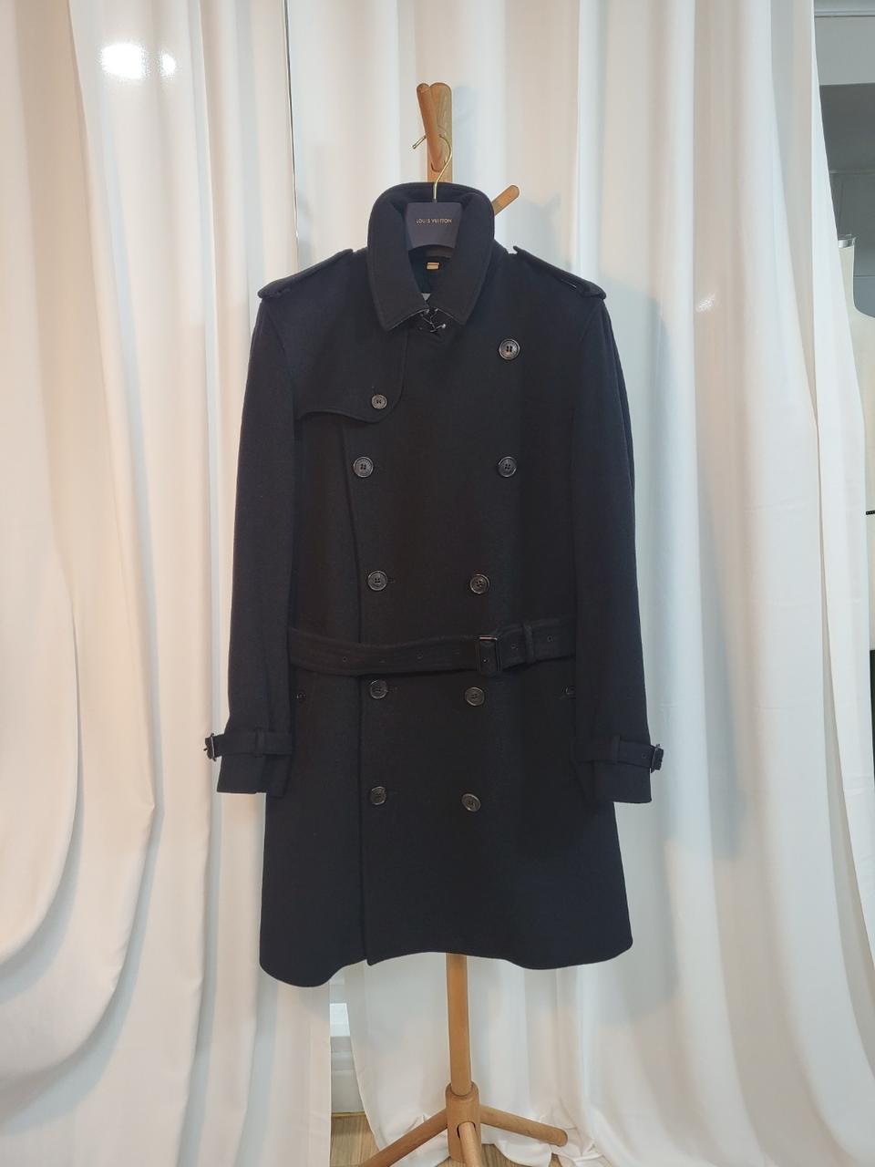 버버리 캐시미어 블랙 트렌치코트