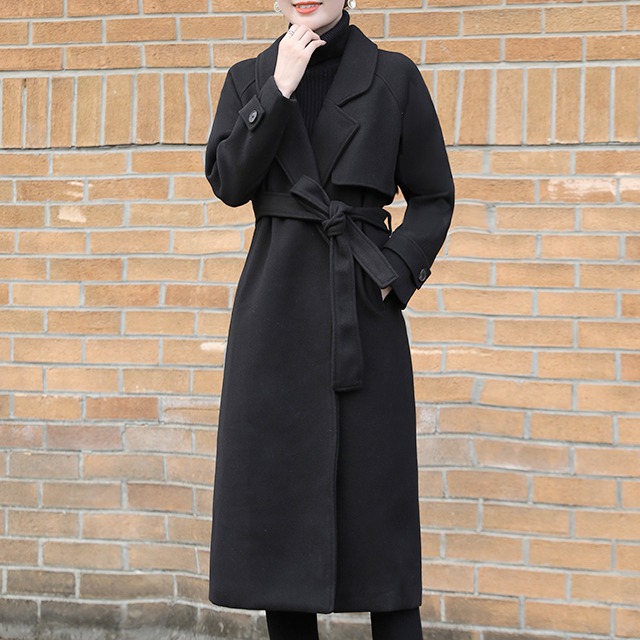 롱코트 블랙 L사이즈