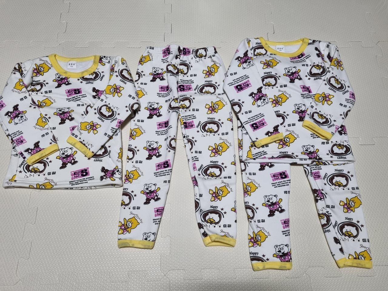 아동 융기모내의 실내복100사이즈 2-3세 2벌