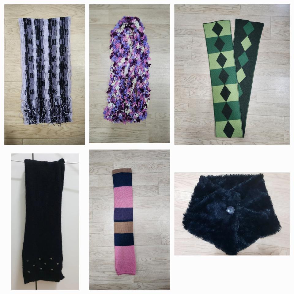 목도리 6종-가격 다다릅니다